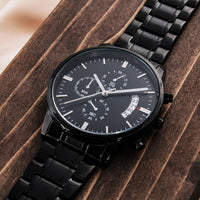 Load image into Gallery viewer, To My Man Gift You Mean Everything to Me - Black Chronograph Watch
